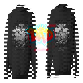 Dad Graffiti Man Of God Father’S Day For Dad Sweatshirt - Seseable