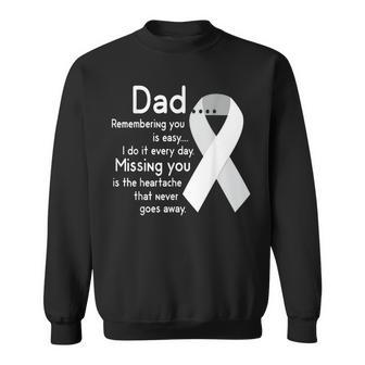 For My Dad In Heaven I Love You Misses You Memorial Day Sweatshirt - Monsterry UK