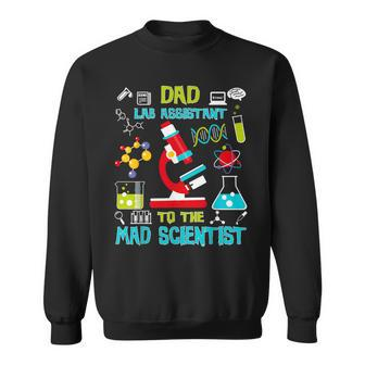 Dad Lab Assistant Mad Scientist Party Birthday Sweatshirt - Monsterry AU