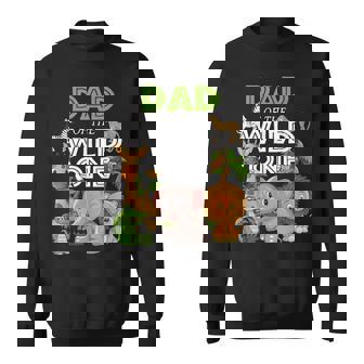 Dad Of The Wild One Zoo Birthday Safari Jungle Animal Sweatshirt - Thegiftio