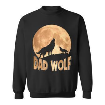Dad Wolf Happy Father's Day Matching Wolf Lover Sweatshirt - Monsterry UK