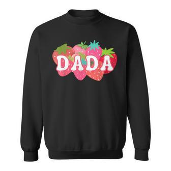 Dada Of The Berry First Birthday Strawberry Matching Sweatshirt - Seseable