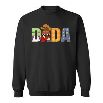 Dada Birthday Boy Western Rodeo Family Party Decorations Sweatshirt | Mazezy UK