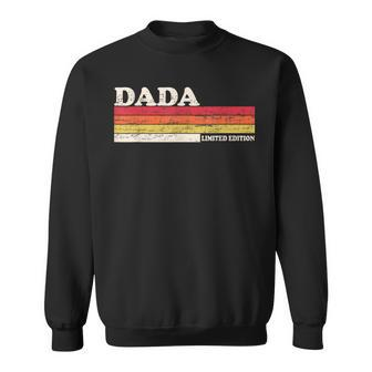 Dada Retro Vintage Dad For Lovers Fathers Day Sweatshirt - Seseable