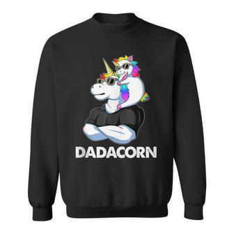 Dadacorn Muscle Unicorn Dad Baby Daughter Fathers Day Sweatshirt - Monsterry CA
