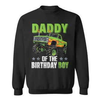 Daddy Of Birthday Boy Monster Truck Car Family Matching Sweatshirt - Monsterry DE
