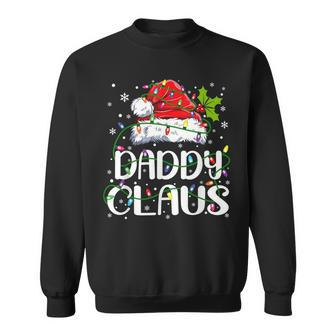 Daddy Claus Christmas Lights Pajama Family Matching Sweatshirt - Monsterry