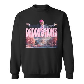 Daddy's Home Real Donald Pink Preppy Edgy Good Man Trump Sweatshirt | Mazezy DE