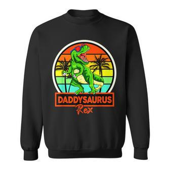 Daddysaurus Rex Father's Day Dinosaur Papa Sweatshirt - Monsterry DE