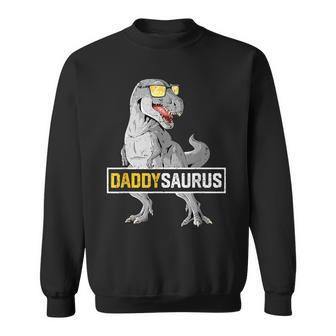 Daddysaurus T Rex Birthday Dinosaur Daddy Family Matching Sweatshirt - Seseable