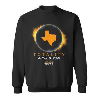 Dallas Texas Total Solar Eclipse 2024 Sweatshirt - Monsterry DE