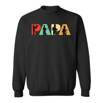 Damen Lustigesatertagsgeschenk Lustiger Architektenvater Papa Architekt Mit-Ausschnitt Sweatshirt - Geschenkecke