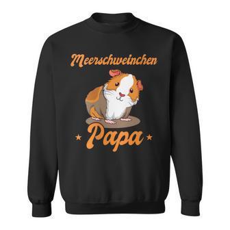 Damen Meerschweinchen Papa -Ater Jungen Männer Zumatertag Mit-Ausschnitt Sweatshirt - Geschenkecke