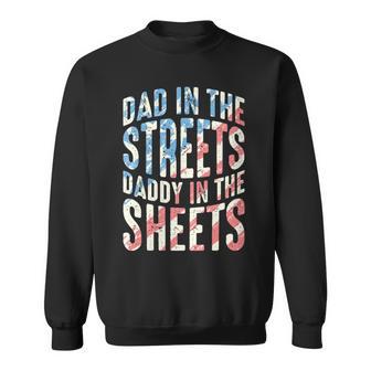 Damen Papa Auf Der Straße Papa In Den Laken Mit-Ausschnitt Sweatshirt - Geschenkecke