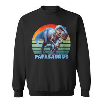 Damen Papasaurusatertag Bester Papa Mit-Ausschnitt Sweatshirt - Geschenkecke