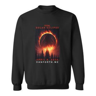 Danforth Maine Total Solar Eclipse 2024 Sweatshirt - Monsterry