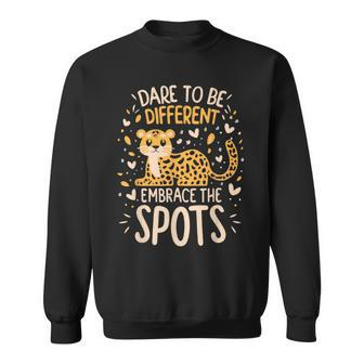 Dare To Be Different Embrace The Spots Sweatshirt - Monsterry DE