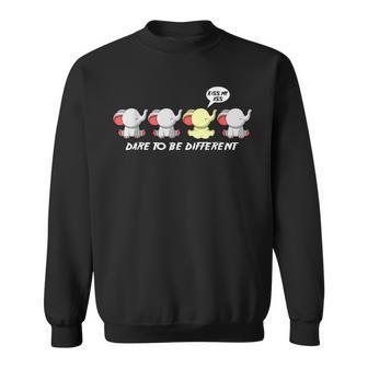 Dare To Be Kiss My Ass Different Motivated Person Sweatshirt - Monsterry AU