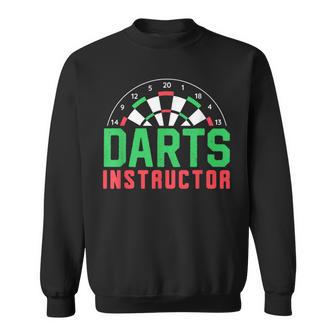 Dartlehrer Hobby-Dartspieler Niedlich Sweatshirt - Seseable