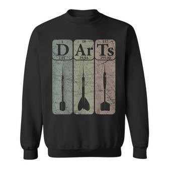 Darts Periodic Table Elements Darts Player Retro Dart Sweatshirt - Thegiftio UK