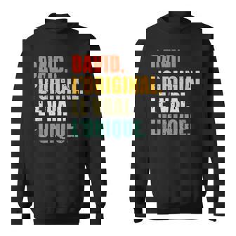 David L'original Lerai L'unique Cadeau Personnalisé Humour Sweater e - Cadeauxyz