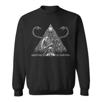 Death Skull And Snakes Blackcraft Clothing Sweatshirt - Monsterry AU