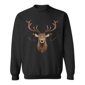 Deer Antlers Hunter Hiking Deer Motif Deer Sweatshirt - Geschenkecke