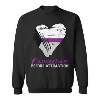 Demisexual Joke Quote Heart Demisexual Flag Sweatshirt - Monsterry CA