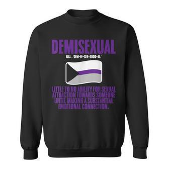 Demisexual Pride Flag Definition Sweatshirt - Monsterry UK