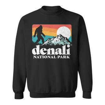 Denali National Park Alaska Bigfoot Mountains Sweatshirt | Mazezy