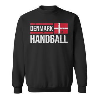 Denmark Handball Flag Fan Team Player Jersey Sweatshirt - Seseable