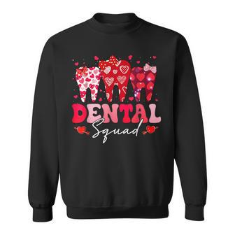 Dental Squad Valentine's Day Retro Dentist Valentine Sweatshirt - Thegiftio UK