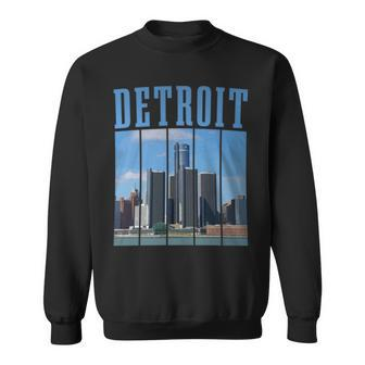 Detroit Skyline 313 Michigan Vintage Pride Sweatshirt - Monsterry DE