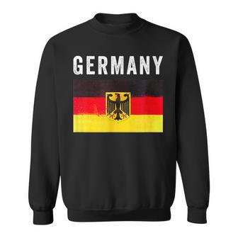 Deutschland Flagge Mit Wappen Deutschland Flagge I Love Deutschland Sweatshirt - Geschenkecke