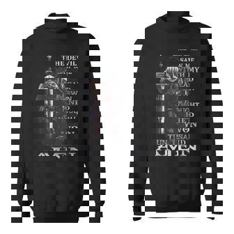 The Devil Saw Me With My Head Down Thought He'd Won Sweatshirt - Thegiftio