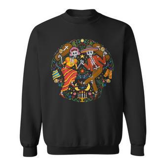 Dia De Los Muertos Day Of Dead 2023 Skeleton Skull Dancing Sweatshirt - Monsterry DE