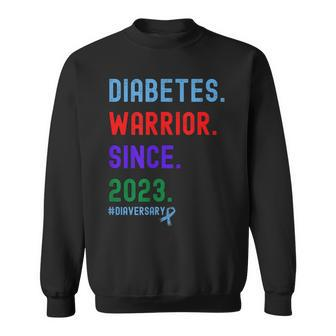 Diaversary Diabetes Warrior Since 2023 Sweatshirt - Seseable