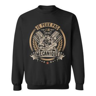 Dicton Mécanicien Humour Je Peux Pas J'ai Mécanique Vintage Sweater e - Cadeauxyz