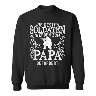 Die Besten Soldiers Werden Papa Military German Armed Forces Sweatshirt - Geschenkecke