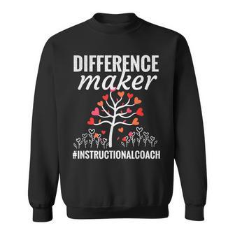 Difference Maker Instructional Coach Appreciation Sweatshirt - Monsterry DE