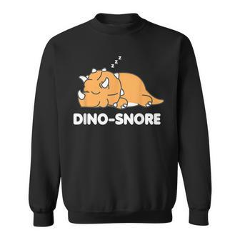 Dino Snore Triceratops Dinosaur Pyjamas Sweatshirt - Monsterry