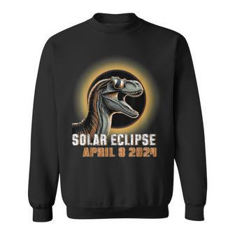 Dinosaur Solar Eclipse 2024 Total Solar Eclipse Sweatshirt | Mazezy