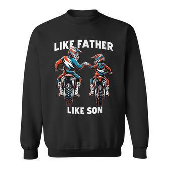 Dirt Bike Family Father Son Motocross Off-Road Mx Dad Boys Sweatshirt - Thegiftio UK