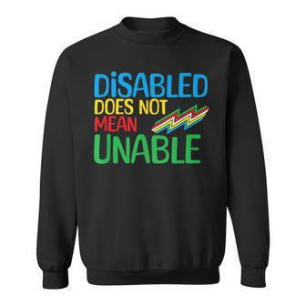 Disability Does Not Equal Inability Disability Pride Month Sweatshirt - Monsterry UK