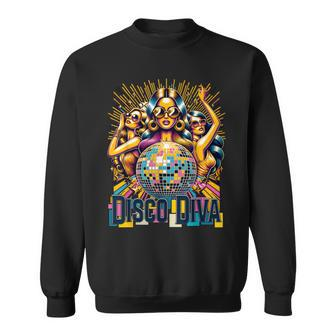 Disco Diva 70S 80S Party Retro Vintage Disco Sweatshirt - Monsterry UK