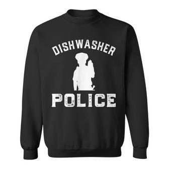 Dishwasher Police Dad Fathers Day Sweatshirt - Seseable