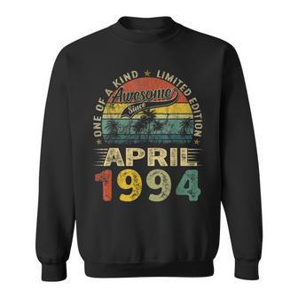 Distressed Vintage 1994 April Limited Edition 30Th Birthday Sweatshirt - Monsterry AU