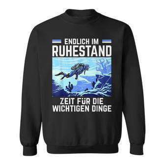 Diving Ruhestand Rente German Language S Sweatshirt - Seseable