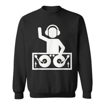 Dj With Turntables Sweatshirt - Monsterry