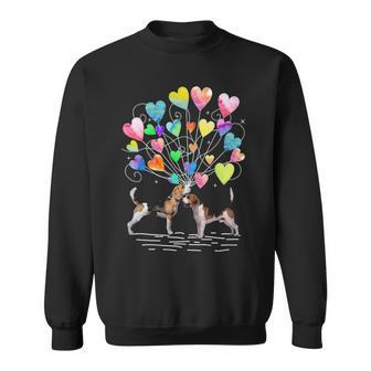 Dog Beagle Bubble Heart Sweatshirt | Mazezy